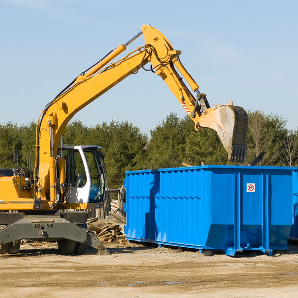 how many times can i have a residential dumpster rental emptied in Bystrom California